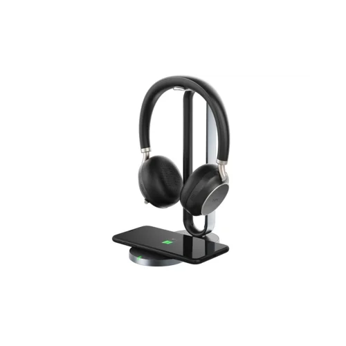 Гарнитура BH76 with Charging Stand UC Black USB-A, Беспроводная BT,BHC76,Зарядка Qi,HD звук,Шумоподав.ANС,Черн